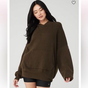 Alo Yoga Cashmere Scholar Hoodie XxL Espresso